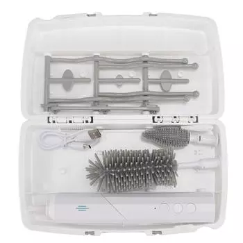 Электрический очиститель для бутылок с 3 регулируемыми скоростями и длинной ручкой, водонепроницаемый, IPX7, перезаряжаемый, портативный