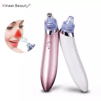 Электрический очиститель для лица от угрей, очиститель от прыщей, пылесос с черной точкой, инструмент для удаления черных точек, машина для очистки пор белый