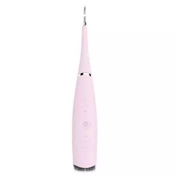 Электрический очиститель для полости рта, зубной камень, легированная сталь, зубной очиститель для зубов, английский, розовый Pink