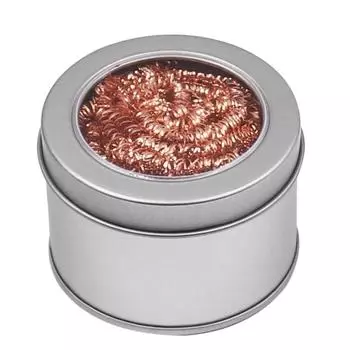 Электрический очиститель наконечника паяльника с подставкой – Инструмент для быстрой очистки припоя и флюса – Спираль из латунной проволоки для наконечников паяльника 1-set