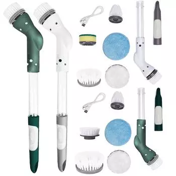 Электрический очиститель Spin Электрическая вращающаяся щетка с 6 сменными насадками Электрическая вращающаяся щетка Ручной инструмент для уборки пола