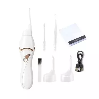 Электрический очиститель ушной серы со встроенными светодиодными лампами, ложка для чистки ушей, бесшумный, моющийся, с зарядкой через USB, спиральный инструмент для чистки ушей для детей и взрослых