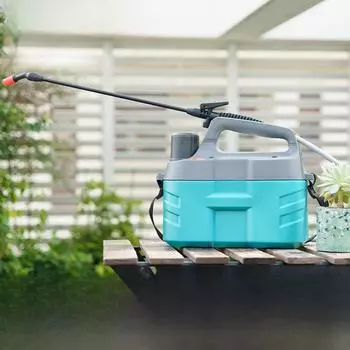 Электрический опрыскиватель большой емкости: Утолщенный пластик для полива цветов, распыления лекарств и дезинфекции. 5L