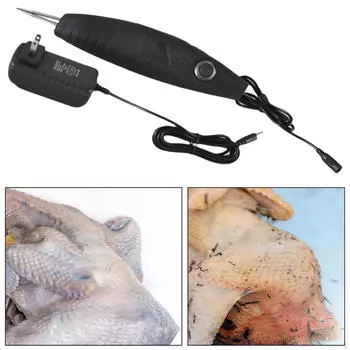 Электрический ощипыватель птицы с двойной вилкой американского стандарта и игровым куриным пером