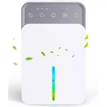 Электрический осушитель, осушитель воздуха для помещений со спящим режимом, таймер, размораживание автомобиля, цветные светодиоды, защита от влаги/плесени для ванной комнаты, спальни, офиса