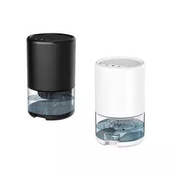 Электрический осушитель воздуха Компактный с 7-цветным ночным светом для прачечной чёрный