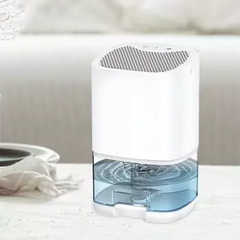 Электрический осушитель воздуха Компактный тихий автоматический поглотитель влаги Портативный осушитель воздуха для гардероба, дома, ванной комнаты, офиса чёрный