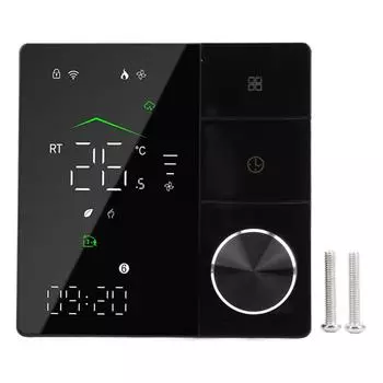Электрический Отопление Домашний Программируемый Термостат Голосовое Управление и Управление через Приложение Сенсорный Экран WiFi Умный Термостат