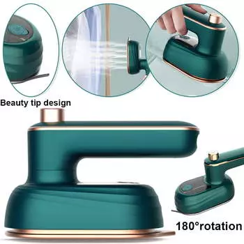 Электрический отпариватель для утюга, ручной мини-отпариватель для одежды, 100-240 В, портативный утюг с влажным и сухим паром, гладильная машина для домашних путешествий EU белый