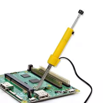 Электрический паяльник 2-в-1 с вилкой европейского стандарта, 220 В, 30 Вт, оловянный всасывающий пистолет, прецизионный сварочный инструмент, сварочное оборудование жёлтый