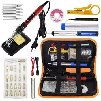 Электрический паяльник 80 Вт, ЖК-цифровой дисплей, регулируемая температура, 220 В/110 В, сварочные инструменты для пайки