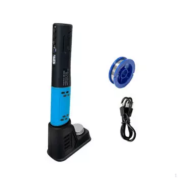 Электрический паяльник-ручка, умный паяльник-ручка, портативный для точного ремонта синий