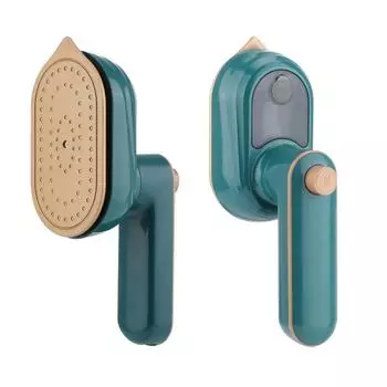 Электрический паровой утюг для одежды, ручной мини-отпариватель для одежды, портативная гладильная машина с влажным и сухим паром для домашних путешествий EU Plug зелёный