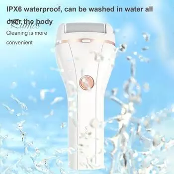 Электрический педикюрный аппарат для удаления мозолей на ногах, 2 скорости, регулируемый, устройство для удаления омертвевшей кожи на ногах, USB-перезаряжаемый комплект с 3 роликовыми головками для домашнего ухода за ногами синий