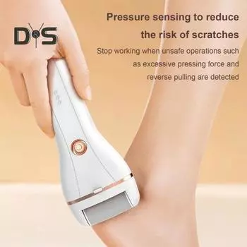 Электрический педикюрный аппарат для удаления мозолей на ногах, 2 скорости, регулируемый, устройство для удаления омертвевшей кожи на ногах, USB-перезаряжаемый комплект с 3 роликовыми головками для домашнего ухода за ногами синий