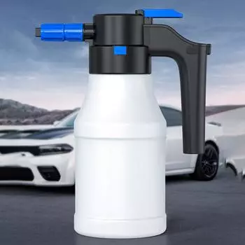 Электрический пенный пистолет для мойки автомобиля 1,5 л, автомобильный распылитель пены большой емкости, мойка под давлением, пенная пушка для 6 черный белый