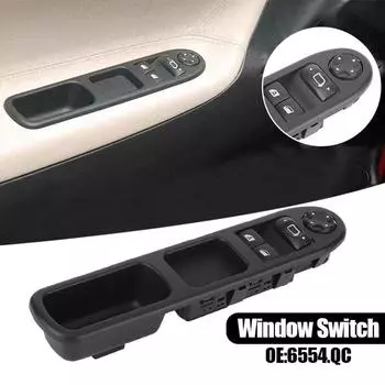 Электрический переключатель управления стеклоподъемником пассажирского окна регулятор кнопка для Peugeot 207 SW Van CC Citroen C3 автомобильные аксессуары чёрный