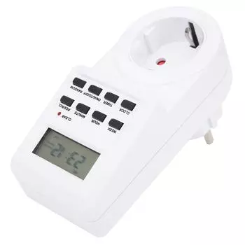 Электрический переключатель времени Таймер розетка с ЖК-дисплеем TM03