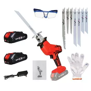 Электрический перезаряжаемый возвратно-поступательный электрический непрерывно регулируемый, оснащенный 2 21 В 1500 мАч остаточной мощностью Длина хода Один электрический домашний филиал