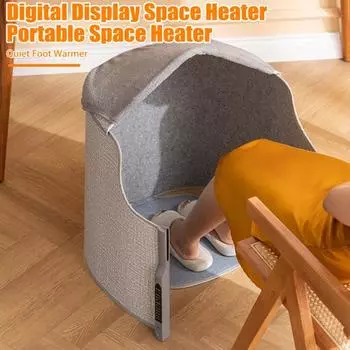 Электрический персональный обогреватель с 4 режимами таймера, регулируемой температурой, цифровым дисплеем, огнестойкий