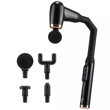 Электрический пистолет для фасций локтя 3 режима и 6 скоростей, регулируемый, для глубоких тканей, всего тела, спины, расслабления мышц, массажный перкуссионный молоток