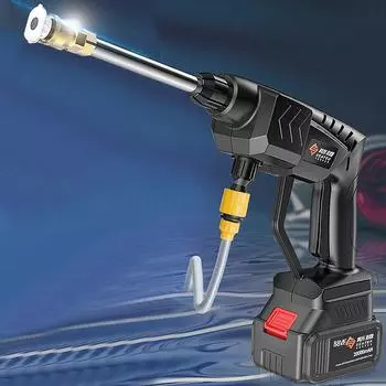 Электрический пистолет для мойки автомобилей 50 бар, 500 Вт, беспроводной очиститель высокого давления, пенопласт, многофункциональная насадка, переносная автомойка, садовый спрей 1 Set