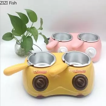 Электрический подогрев шоколада конфеты плавильный котел шоколадный фонтан DIY кухонный инструмент с формой в форме сердца для мыловарения