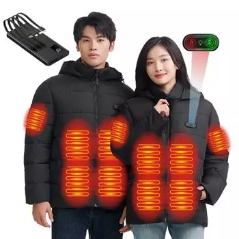 Электрический подогрев Зима 15 мест генерации тепла спереди и сзади Мобильный Независимый передний и задний температурный режим Питание USB Температура тепловой