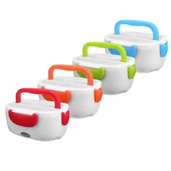 Электрический подогреваемый ланч-бокс, автомобильный подогреватель для пикника, контейнер для подогрева пищи из нержавеющей стали двойного назначения us