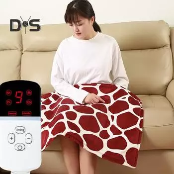 Электрический подогреваемый плед с розеткой США, быстро нагревается, 3 уровня температуры, функция синхронизации, теплая шаль, зимняя накидка, одеяло для кофе и телефона US Plug