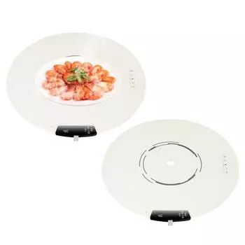Электрический подогреваемый поднос круглый нагревательный коврик силиконовый складной нагревательный элемент для еды 10s