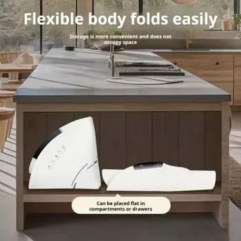 Электрический подогреваемый поднос Yousheng, круглый нагревательный коврик, складная силиконовая нагревательная пластина для еды, быстрый нагрев 10 с, регулируемая температура и время, кухонный гаджет US Plug белый