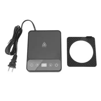 Электрический подогреватель чашек 9 режимов постоянной температуры автоматическая остановка равномерный нагрев настольный подогреватель чашек для офиса чёрный