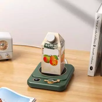 Электрический подогреватель чашек кофе, автоматическое отключение, светодиодный дисплей, USB-подставка для кружек с подогревом, три температурные настройки, термостатическая подставка для чашек розовый