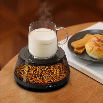 Электрический подогреватель чашек, нагревательная пластина, подогреватель кружек для шоколада, офисного кофе, черный чёрный
