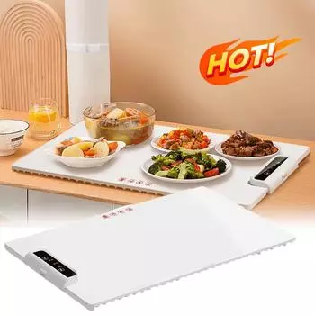 Электрический подогреватель для быстрого подогрева пищи, складная тарелка для подогрева пищи, 3 температурных режима, складной подогреватель пищи для фуршетов и вечеринок US