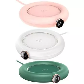 Электрический подогреватель для чашек Coaster 3 температурных режима для напитков Home Office зелёный