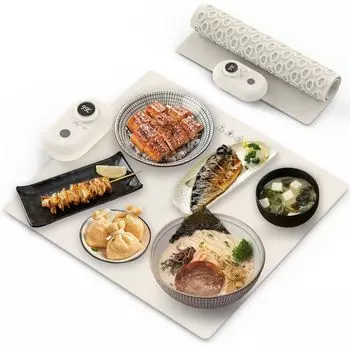 Электрический подогреватель для еды SHASUKI, 13 уровней регулировки температуры, изготовлен из пищевого пакета для хранения, легко моется, домашняя тарелка для вечеринок, тарелка,