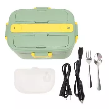Электрический подогреватель еды для ланч-боксов 110 В 12 В 24 В 1,8 л, портативный, с подключением к сети, изолированный подогреватель еды