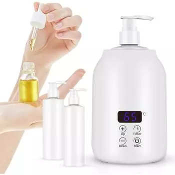 Электрический подогреватель массажного масла с 2 дозаторами для бутылок с маслом для салонов и спа