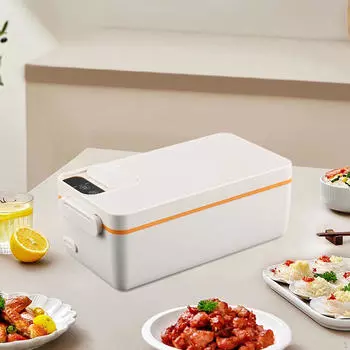 Электрический подогреватель обеда для взрослых с подогревом 1 л 40 Вт еда самонагревающийся автомобиль белый