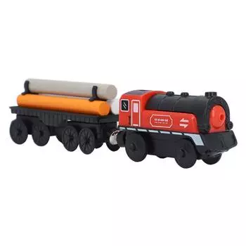 Электрический поезд на батарейках, бесконечное веселье, милый деревянный поезд для мальчиков и девочек с деревянными палками