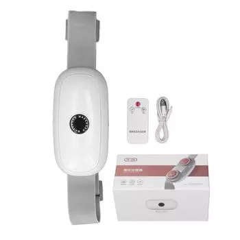 Электрический пояс для массажа талии, для похудения, перезаряжаемый, 5 режимов, 10 сильных сторон, беспроводной пульт дистанционного управления