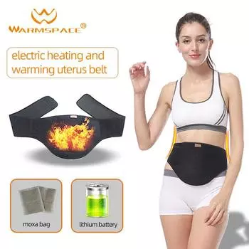 Электрический пояс для подогрева талии мотоцикла, специальный женский пояс с перезаряжаемой безопасной литиевой батареей, регулировка температуры M чёрный