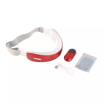 Электрический пояс для подтяжки лица с синим и красным светодиодом, микротоковая подтяжка лица, уменьшение морщин, пояс для коррекции фигуры, красный красный