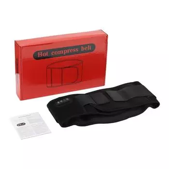 Электрический поясной массажер с подогревом Пояс для поддержки спины 3 уровня Красный свет Тепло Вибрация Горячий компресс Пояс для облегчения боли в спине