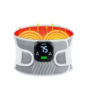 Электрический поясной массажер с подогревом, вибрационные надувные грелки, защита спины, массаж талии, расслабление, обогреватель, уход за здоровьем