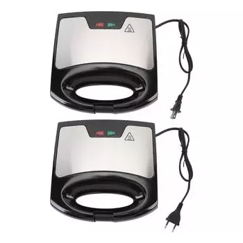 Электрический пресс для сэндвичей с безопасной ручкой, антипригарный, алюминиевый, для вафель Sna EU Plug 220V