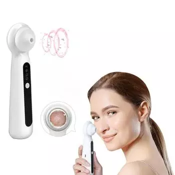 Электрический прибор для удаления угрей в носу, акне, глубокое очищение лица, экстрактор черных точек, вакуумный всасывающий очиститель для лица, машина для ухода за кожей белый
