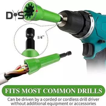 Электрический провод, гайка, инструмент для скручивания кабеля, высокая твердость, нержавеющий, универсальный, компактный, портативный кабельный твистер, разъем жёлтый